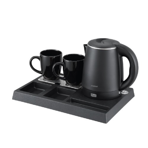 SERVING TRAY SET  PRWT-50050 ΒΡΑΣΤΗΡΑΣ 1LT  ΜΑΥΡΟ ΜΕ ΒΥΣΜΑ & 2 ΚΟΥΠΕΣ